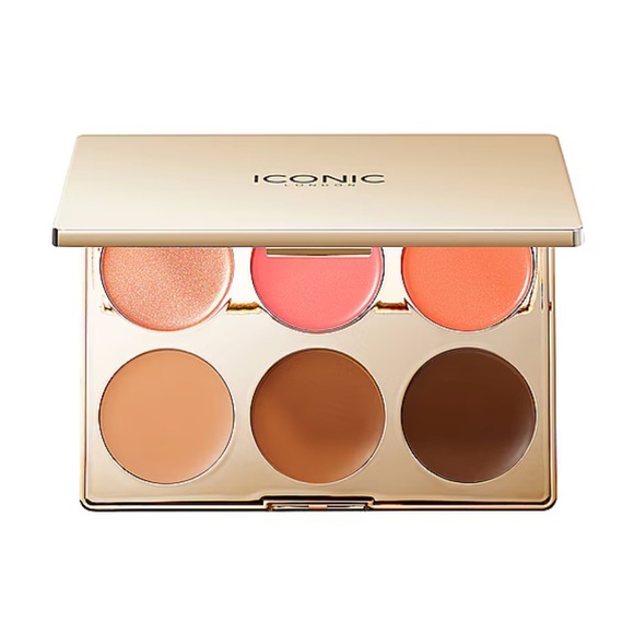 BNIB by ICONIC LONDON MULTI USE CREAM BLUSH, BRONZE AND HIGHLIGHT PALETTE - Picture 2 of 14